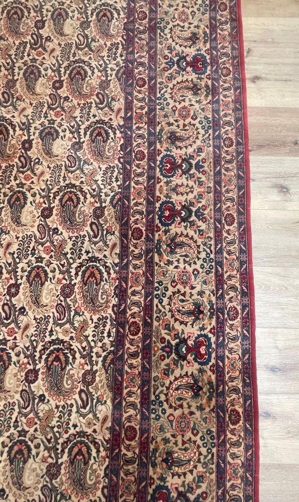 Persian Signed Rug with Allover Paisley Herati-Style Field (10'9" x 14'5")