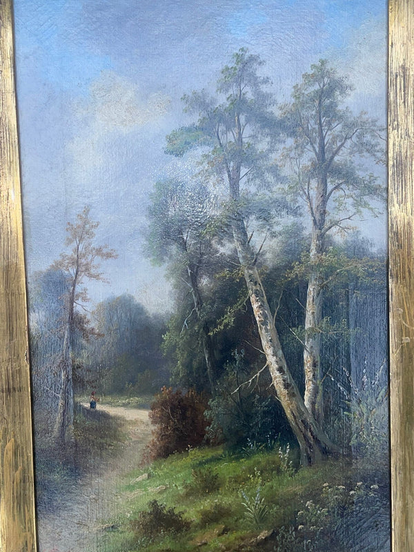 Pair of Late 19th Century Signed Ada Stone Landscape Paintings. United Kingdom.