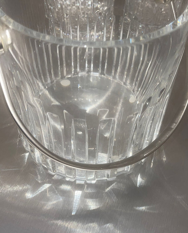 Baccarat Crystal Barware Set with Ice Bucket and Twelve Glasses. 20th Century.