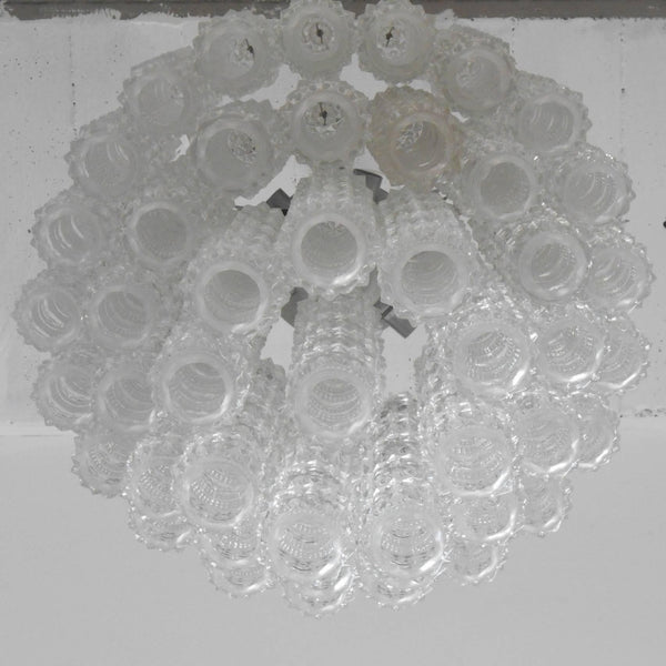 Vintage Italian Chandelier with Murano Glass by Venini, c. 1960's