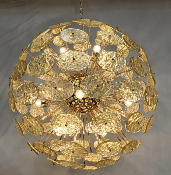 Galactico Sputnik Murano Glass Chandelier. Italy, 1970's.