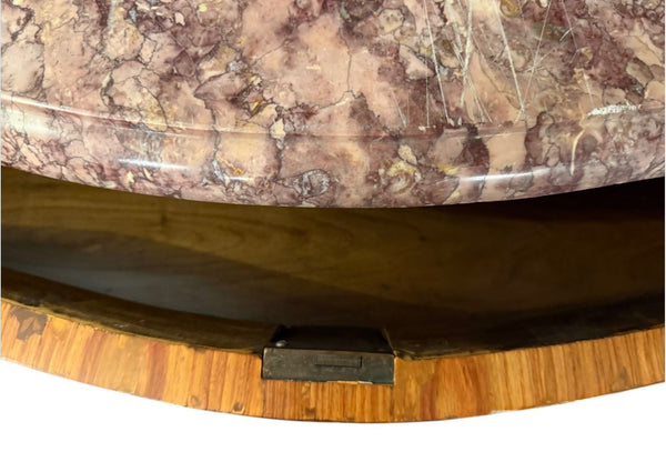 French 19th Century Louis XV Style Bronze-Mounted Marble-Top Commode