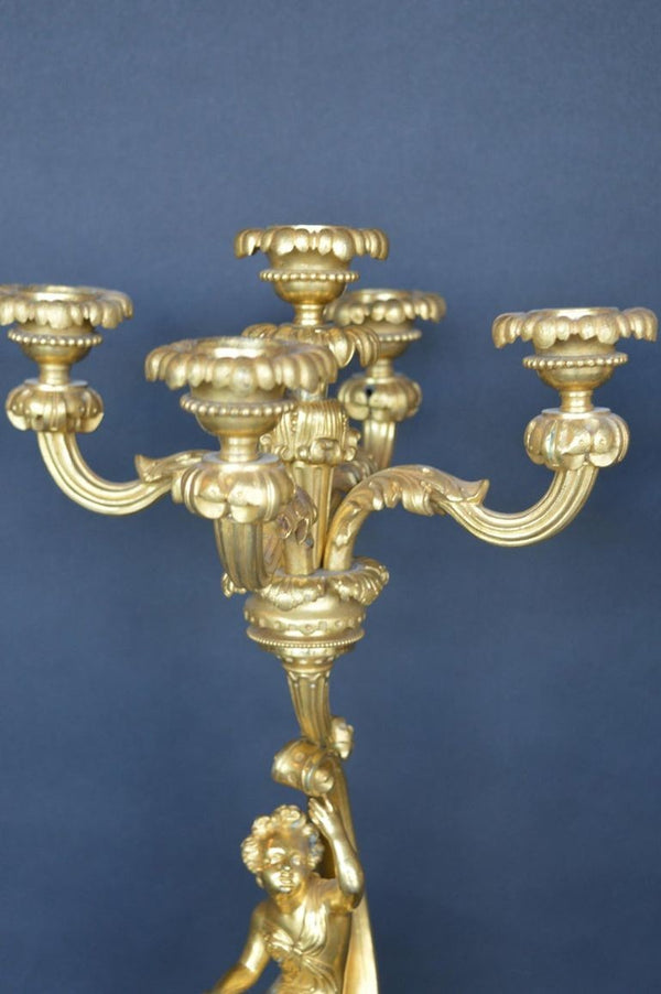 Pair of 19th Century Italian Candelabras