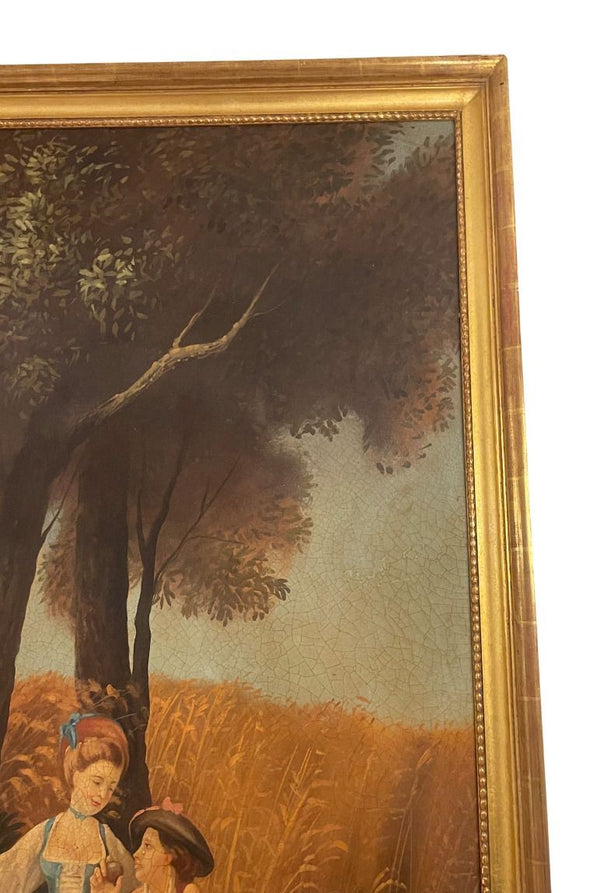 Monumental 20th Century French School Pastoral Painting