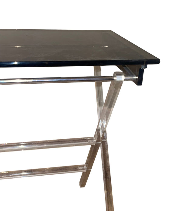 Pair of American 1970's Acrylic Tray Tables by Scheibe