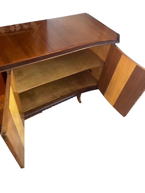 Italian Mid-Century Inlaid Six-Door Sideboard. 1960's.