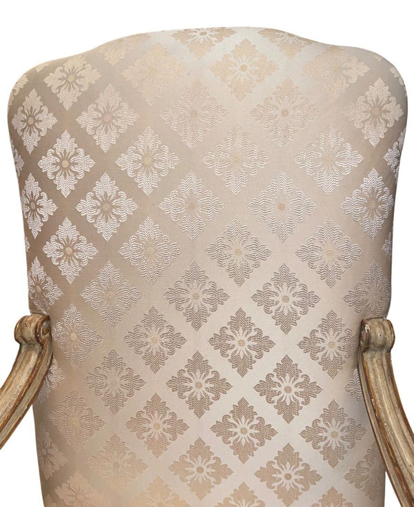 Pair of 19th Century Italian Hand Carved Armchairs.