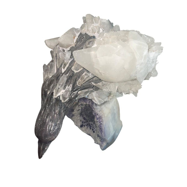 Amador Braojos “The Eagle’s Head” Gemstones & Sterling Silver Sculpture, Ed. 3/7