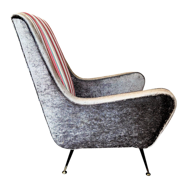 Pair of Marco Zanuso Lounge Chairs. Italy, 1950's.