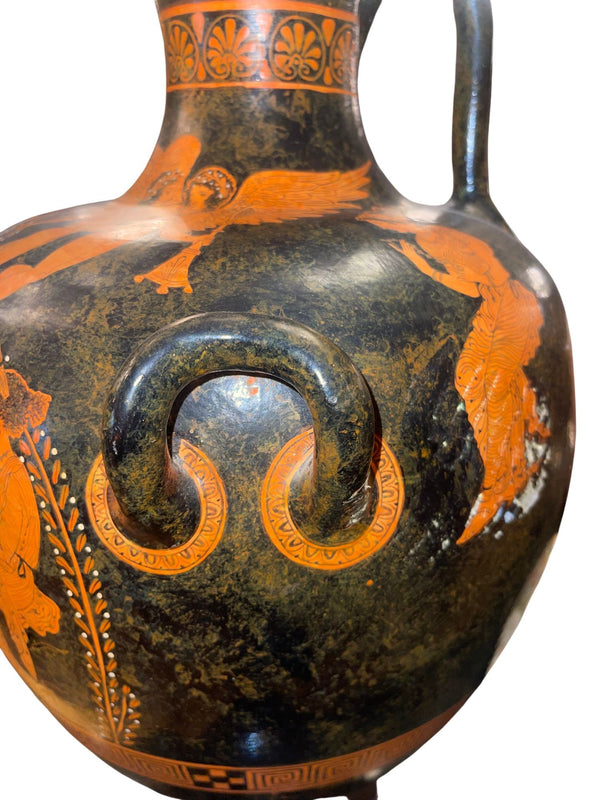 Large Attic Style Red-Figure Hydria Museum Copy After Ancient Greek Pottery