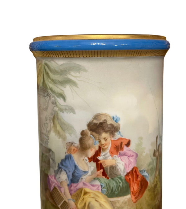 Late 19th Century Pair of French Sèvres Style Porcelain Vases.