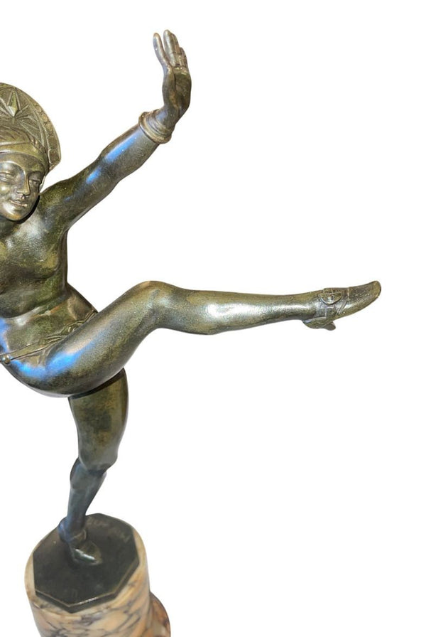 Jean Pierre Morante Bronze Art Deco Dancer Sculpture.