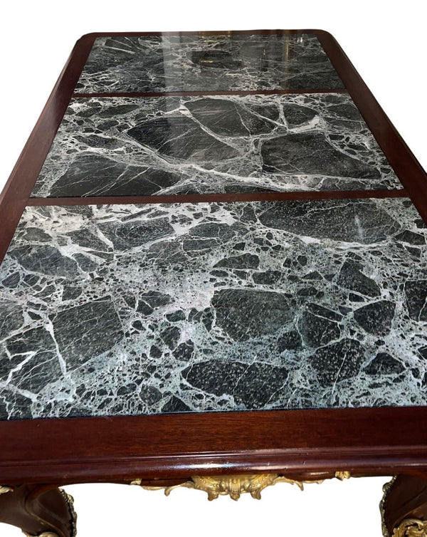 19th-C. French Louis XV–Style Library Table by Poulain