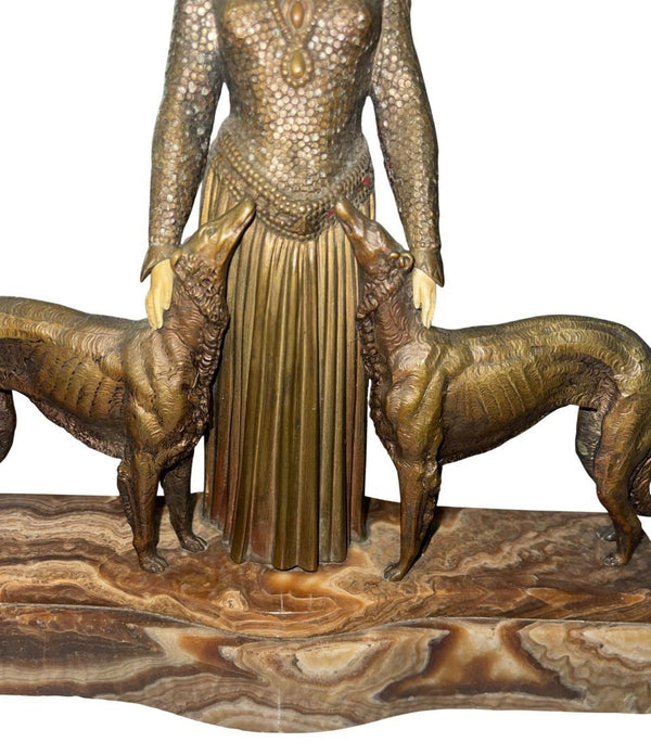 Art Deco Sculpture "Amies Toujours (Friends Forever)" by Demetre Chiparus