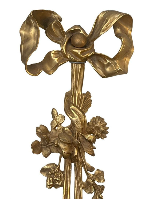 Pair of Late 19th Century French Louis XVI Style Bronze Sconces