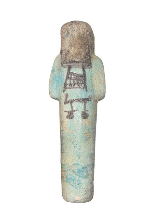 Ancient Egyptian Faience Ushabti New Kingdom, 19th Dynasty (ca. 1293–1185 B.C.)