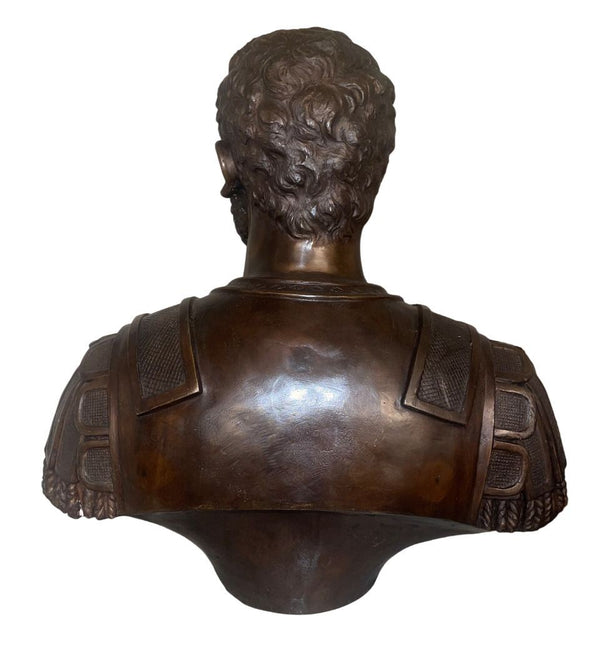 19th Century Italian Bronze Bust of Roman Emperor, Possibly Cosimo de’ Medici