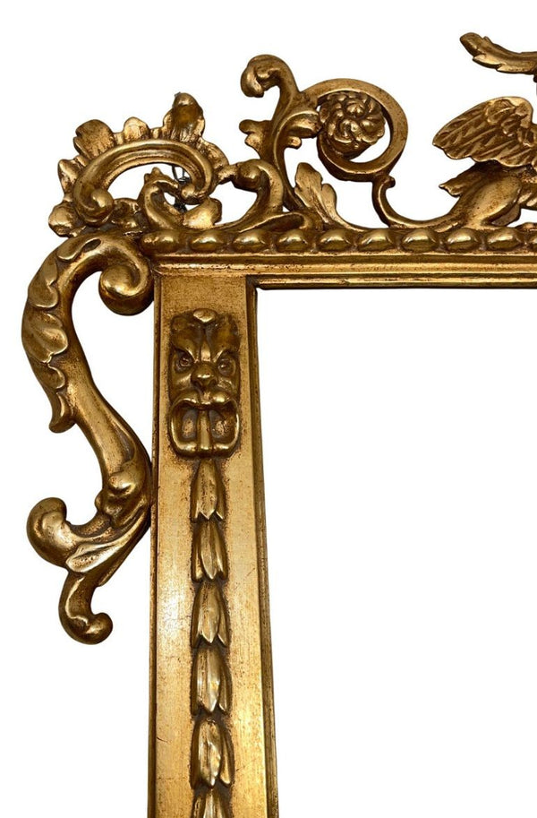 Italian Early 19th Century Giltwood Mirror and Console Table, Tuscany.