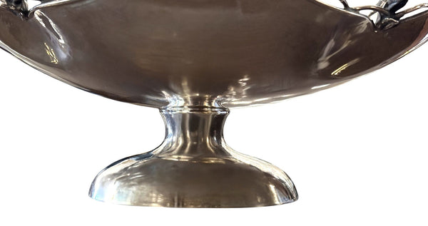Pair of Damar 925 Sterling Silver Floral Centerpiece Bowls, Turkey, Late 20th C.