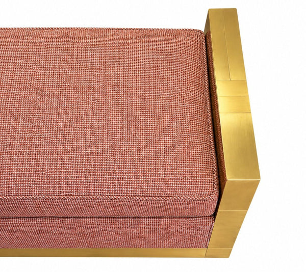 Pair of Paul Evans Cityscape Brass Benches, 1970's.