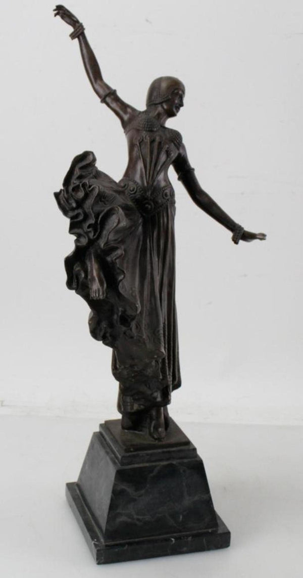 Bronze Art Deco Sculpture of an Oriental Dancer after Chiparus