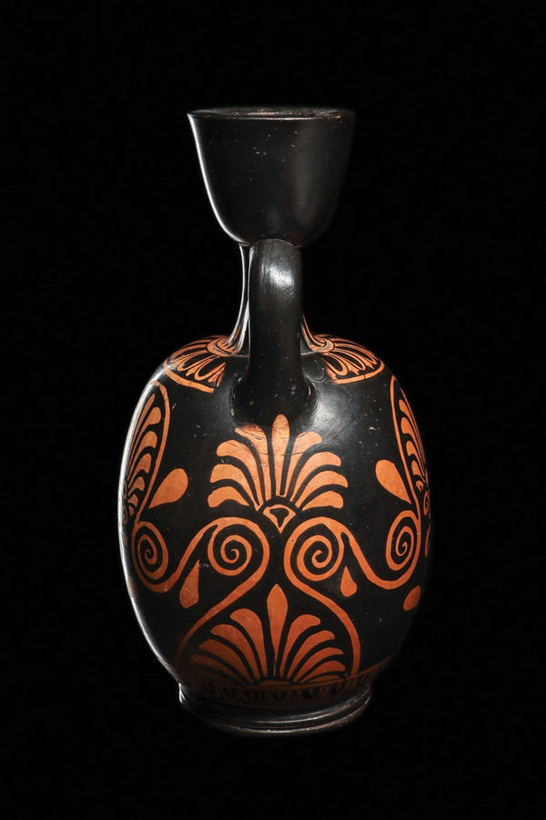 Ancient Apulian Iliupersis Pottery Vase