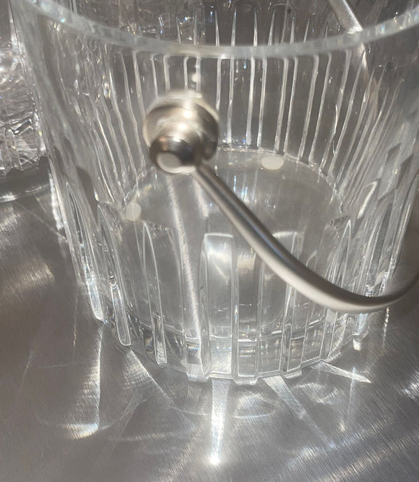 Baccarat Crystal Barware Set with Ice Bucket and Twelve Glasses. 20th Century.