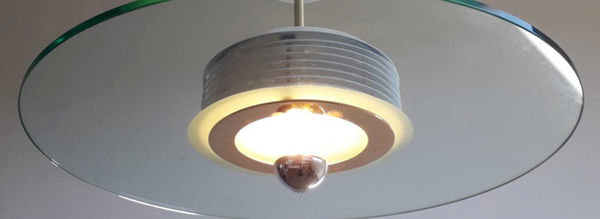 Set of Five Mid-Century Semi-Flush Mounts by Fratelli Martini . Italy, 1970's.