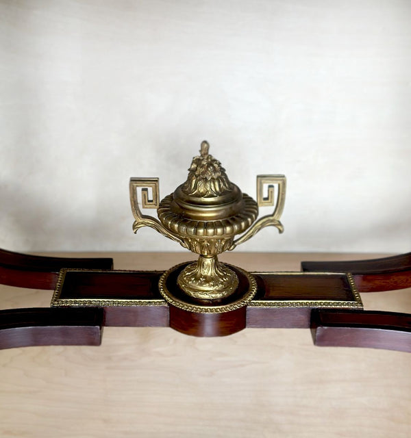 French 19th Century Inlaid Table w/ Bronze Mounts