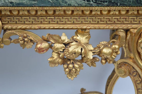 Original English, Neoclassical, Giltwood Console Table