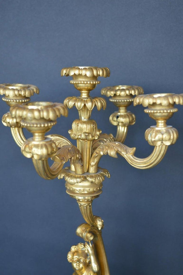 Pair of 19th Century Italian Candelabras