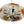 Load image into Gallery viewer, Mazzega Italian Pendant with Amber &amp; Clear Murano Glass, 1970s
