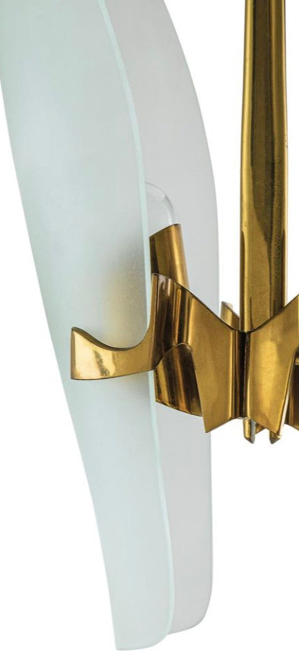 Rare Mod. 1636 Max Ingrand Pendant for Fontana Arte. Italy, 1950's.