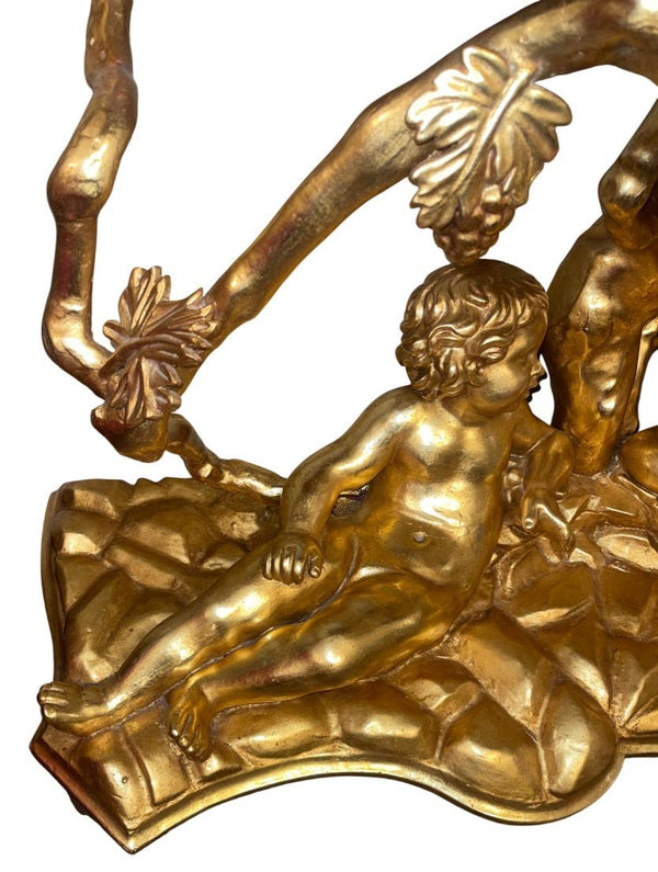 Italian Early 19th Century Giltwood Mirror and Console Table, Tuscany.