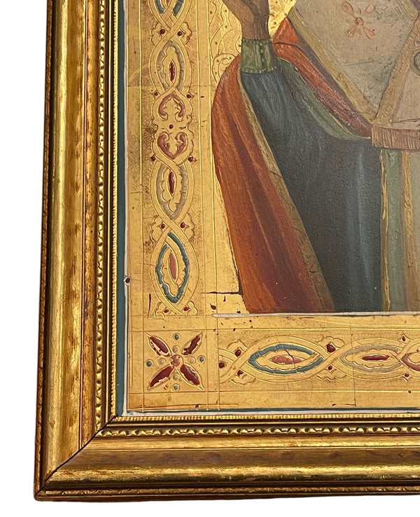 19th Century Russian Orthodox Icon of Saint Nicholas the Wonderworker