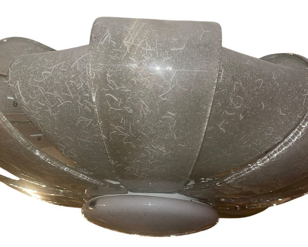 Vintage Murano Graniglia Glass Flush Mount by Aureliano Toso. Italy, 1960's.