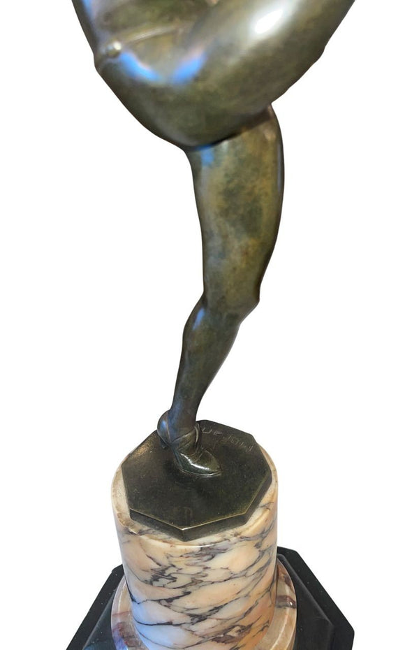 Jean Pierre Morante Bronze Art Deco Dancer Sculpture.