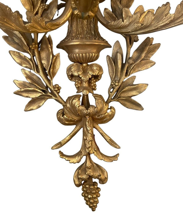 Pair of Late 19th Century French Louis XVI Style Bronze Sconces