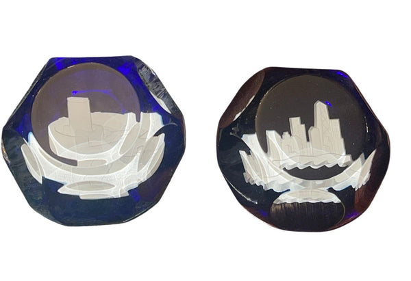 Seven Baccarat Pieces Including Crystal Paperweights and Sirius Crystal Sphere
