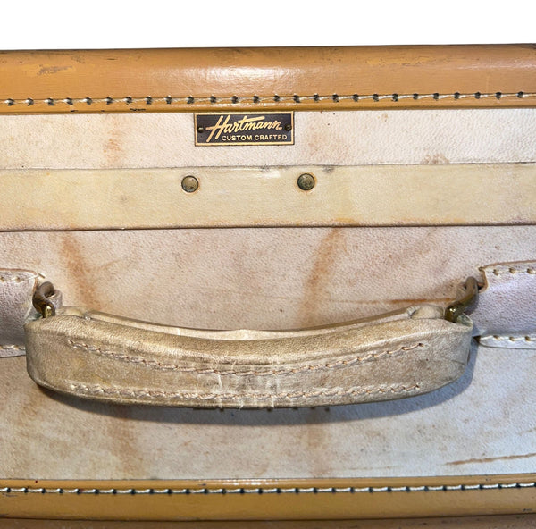 Mid-Century Set of Seven Hartmann Skymate Leather Suitcases. U.S.A.