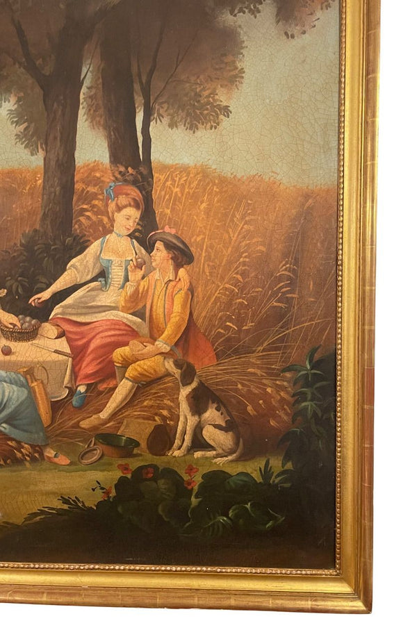 Monumental 20th Century French School Pastoral Painting
