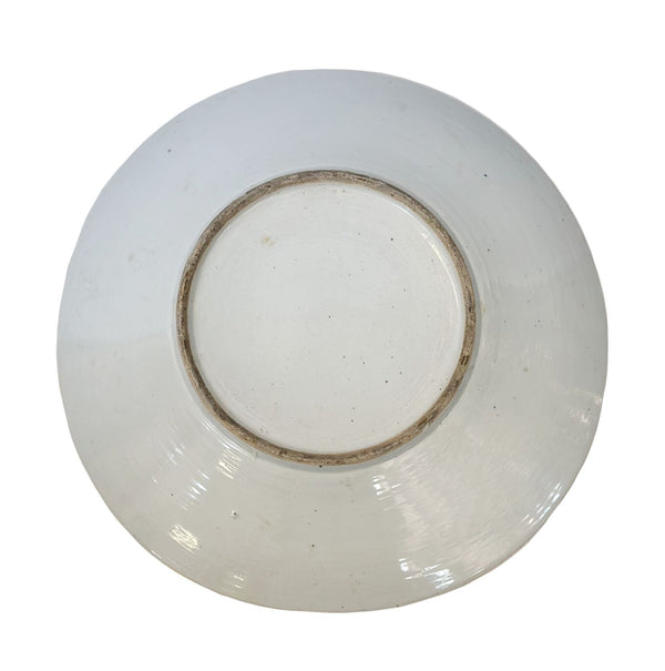 Early 19th Century Chinese Export Rose Canton Hand-Painted Charger Plate (16”)