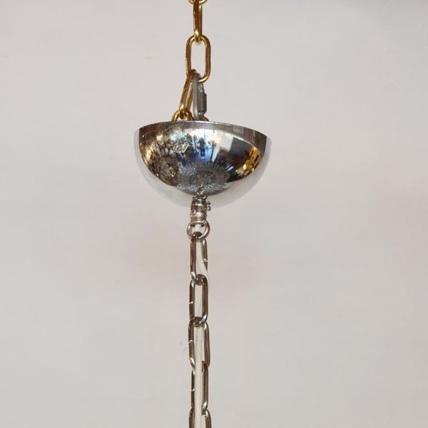 Alberto Donà Light Smoky Murano Poliedri Chandelier, Italy, 1960's.