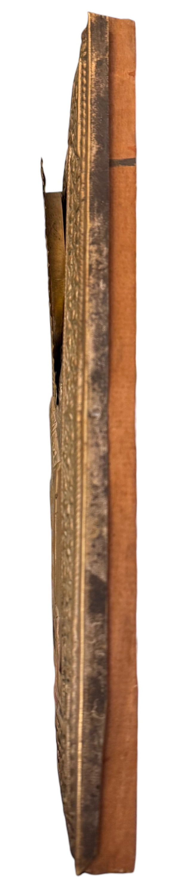 19th Century Russian Saint Nicholas Icon with Repoussé Oklad