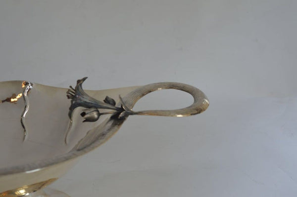 Set of Two Damar 925 Silver Flower-Form Bowls. Turkey, 20th Century.