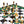 Load image into Gallery viewer, 20th Century Russian Dolerite, Malachite &amp; Kascholong Opal Chess Set.
