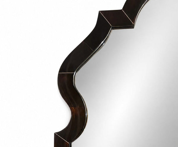 Karl Springer Chippendale-Style Horn Wall Mirror. U.S.A. Late 20th Century.