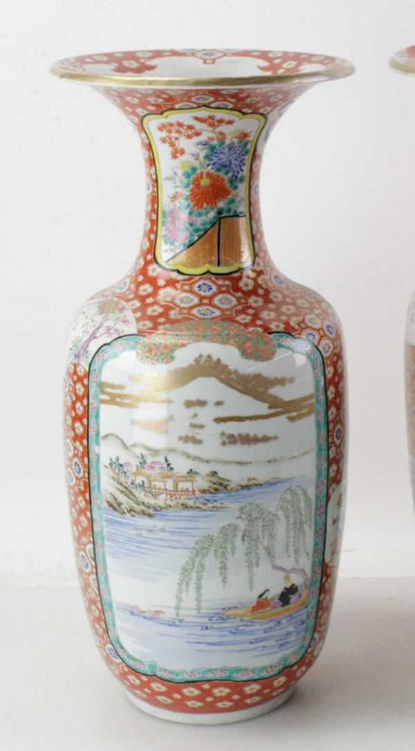 Pair of Late 19th Century Japanese Porcelain Vases