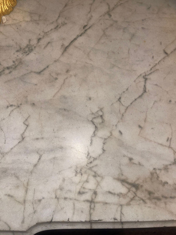 Late 18th C. French Marquetry Commode with Marble Top Signed André-Louis Gilbert