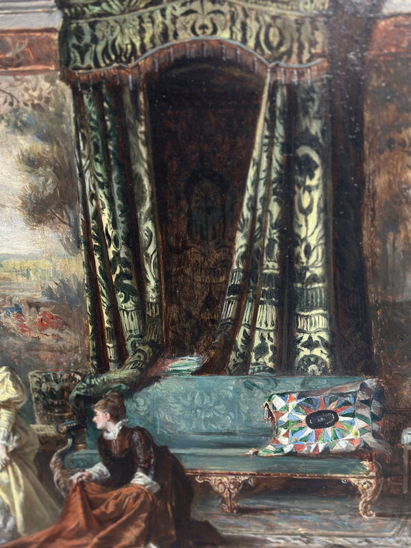 British Framed Painting by Laslett John Pott, 1876
